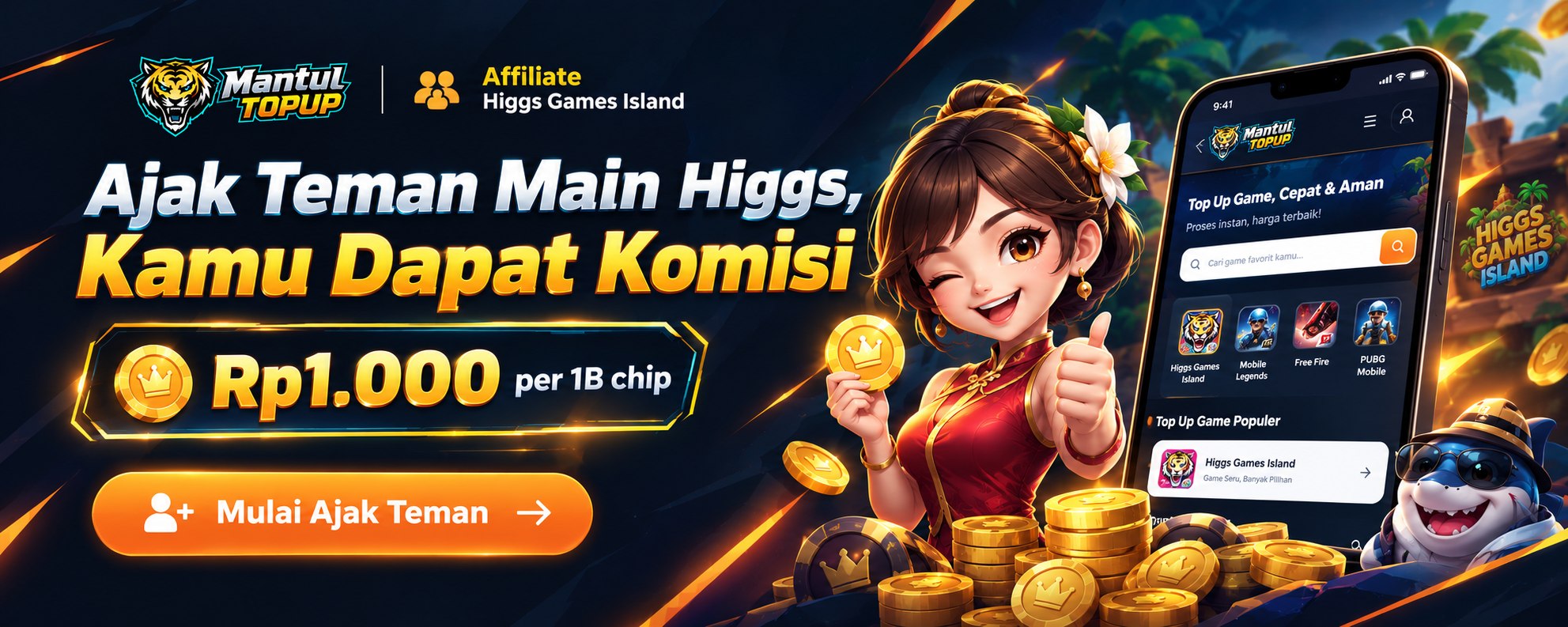 Affiliate Higgs Games Island
