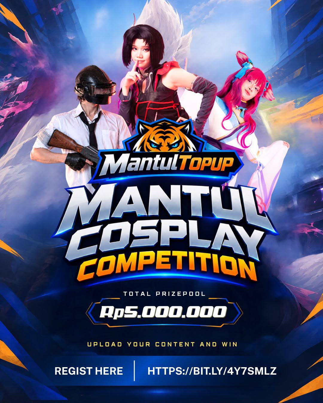 Poster Mantul Cosplay Competition, total hadiah Rp5 juta